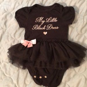 Children’s Place my little black dress onesie